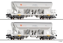 Tillig 01074 - TT - 2-tlg. Selbstentladewagen-Set Holcim, HVLE, Ep. VI